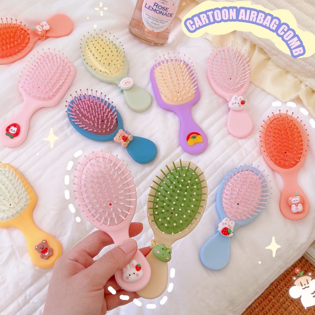 Lược MassageTóc Hàn Quốc Mini, Lược Gỡ Rối Tóc Chống Tĩnh Điện, Lược Chải Đầu - LƯỢC HÀN QUỐC