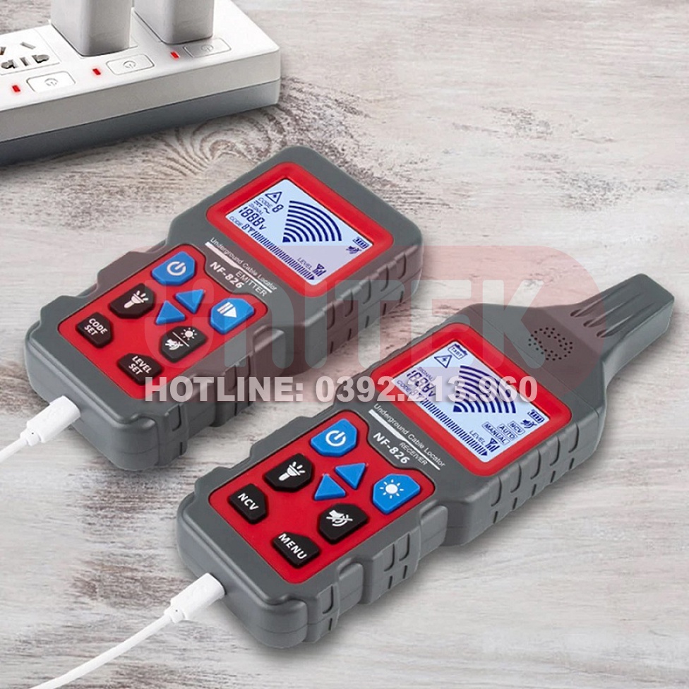 Bộ Định Vị Dây Điện Ngầm, Dò Dây Điện Ngầm Noyafa NF-826 - Hàng Chính Hãng