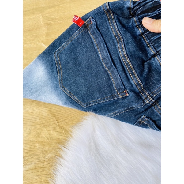 🚗 Quần jean dài co giãn bé trai từ 33-60kg