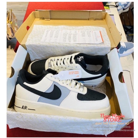 Giày sneraker air foce 1 vệt đen, Giày af1 vệt đen. Giày af1 vệt đen bản đen trắng cực chất hot 2023*