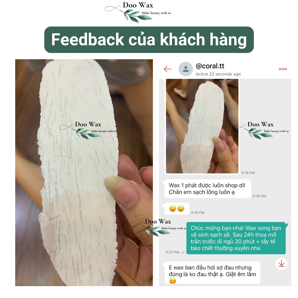 100g Sáp wax lông nách, wax râu nam cứng sạch, wax ria mép bikini, loại siêu bám lông, wax dẻo, thơm, tặng kèm que gỗ to