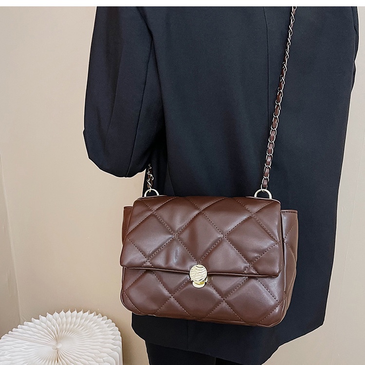 Túi Đeo JASMIN NOIR Chéo Họa Tiết Caro Phong Cách Retro Thời Trang Cho Nữ