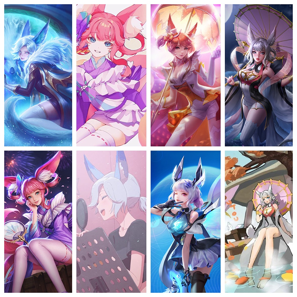 Set Poster A4 in hình Liên quân game Arena of Valor áp phích anime chibi treo tường xinh xắn độc đáo sưu tầm