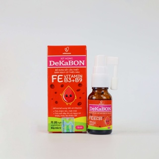 Dekabon fe vitamin b3 b9 15ml mini pum phân phối chính hãng - ảnh sản phẩm 3