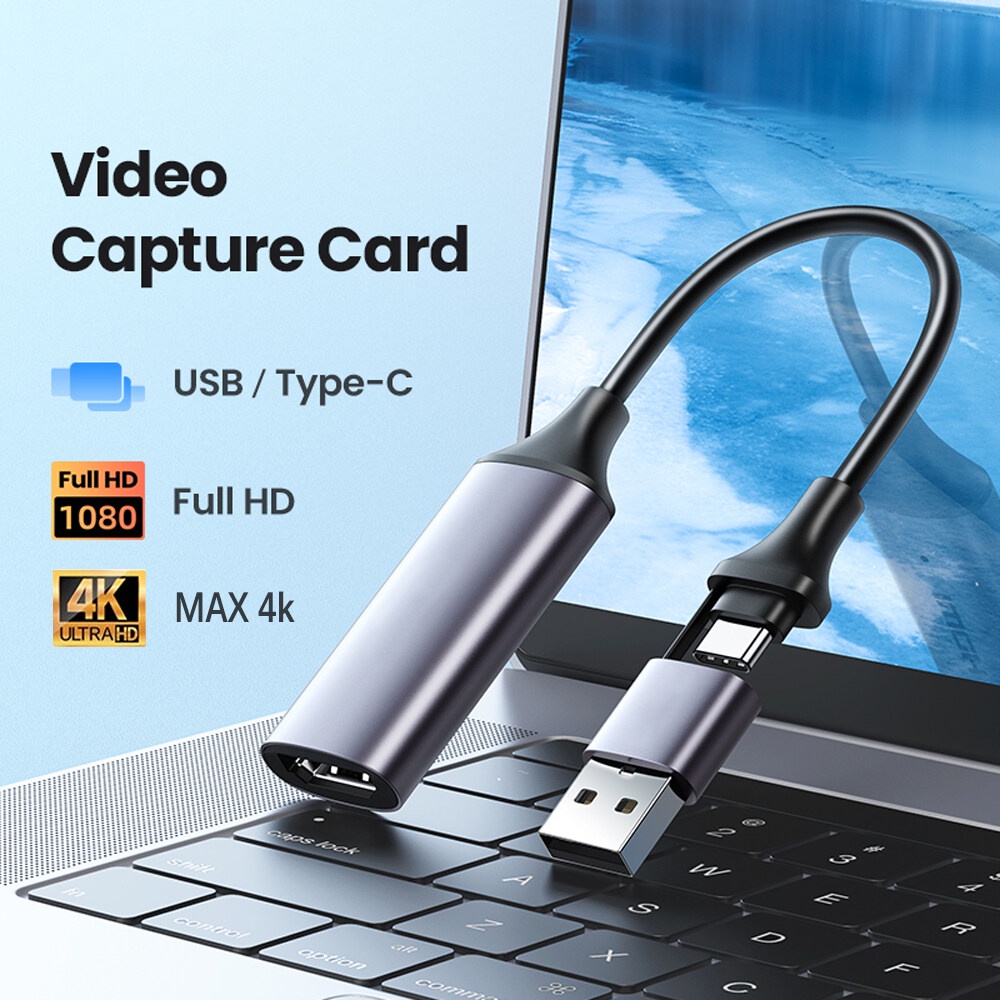Mini HDMI Thẻ Ghi Hình USB 2.0 - Hộp Ghi Hình HDMI Cho PS4 Game DVD Máy Quay HD Camera Ghi Phát Trực Tiếp