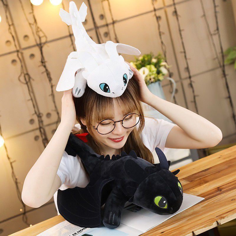 Thú Nhồi Bông Hình Rồng Răng Sún 20-60cm Mềm Mại Cho Bé