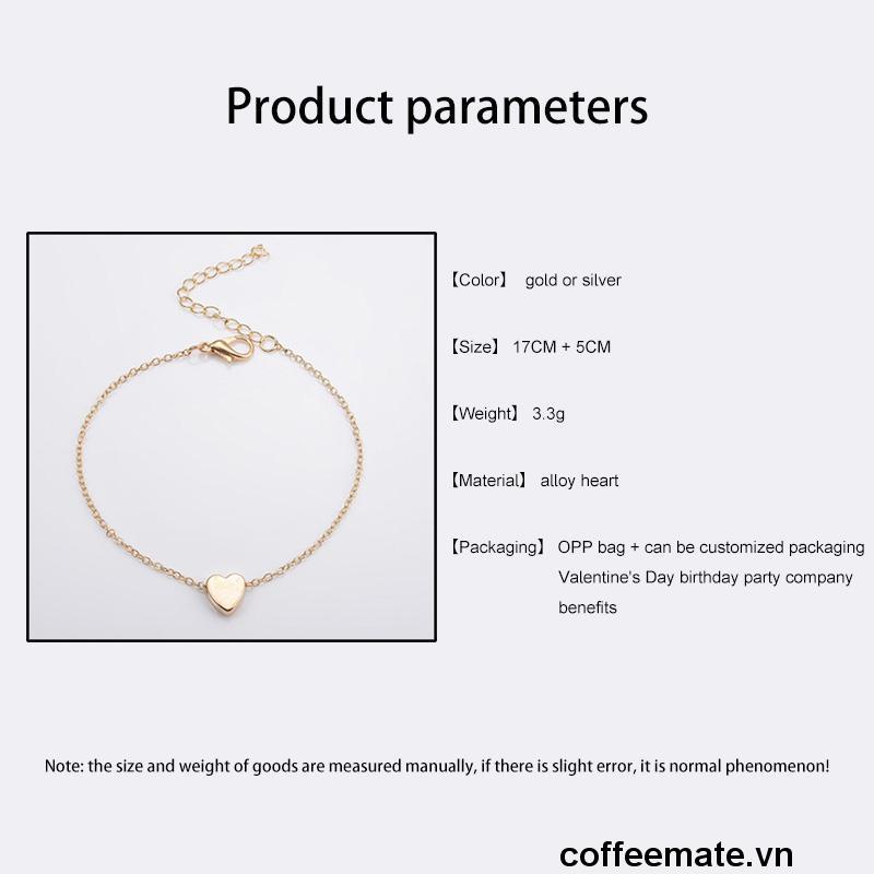 ⚡Chuỗi hạt bạc họa tiết trái tim tối giản bằng kim loại dành cho nữ