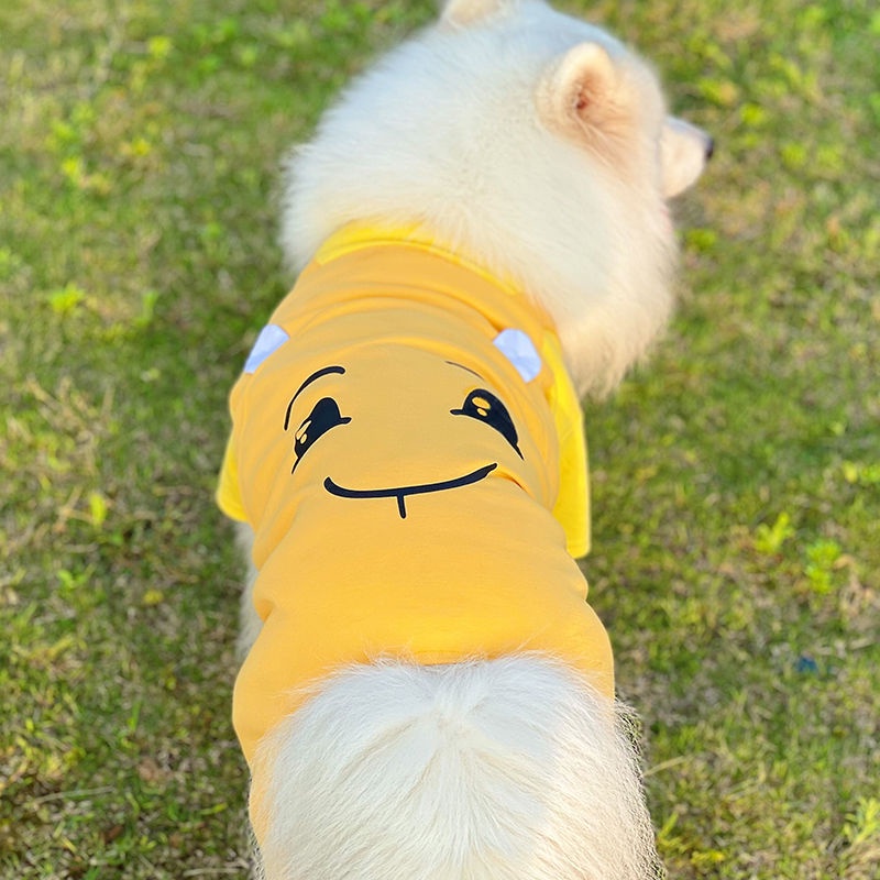 Áo Thun Xuân Thu Cho Cún Cưng Samoyed Gold Retriever Labra Polygonal Shiba Inu Cỡ Vừa Và Lớn