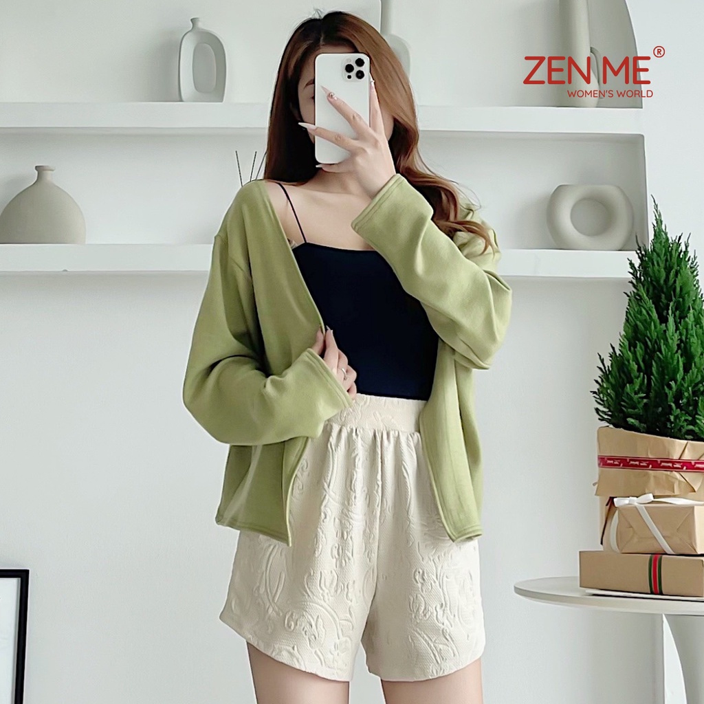 Áo Khoác Cardigan Len Cotton Mỏng Nhẹ Phong Cách Ulzzang Thu Đông, Zen Me Women's World