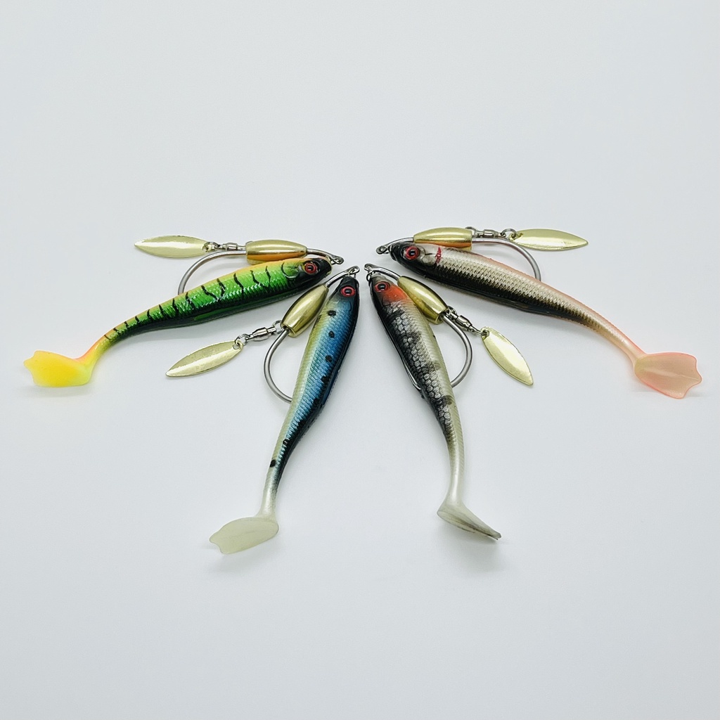 Mồi câu lure combo dùng thử mồi mềm NFF và lưỡi mồi mềm AR15 Moicaulure79 combo mồi mềm câu lure siêu nhạy, đủ màu sắc