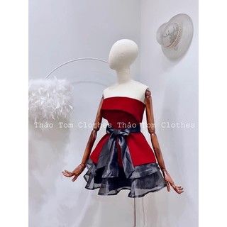 🧧 set áo cúp cột nơ eo phối chân váy 60-90kg 🧧 bigsize rin heo