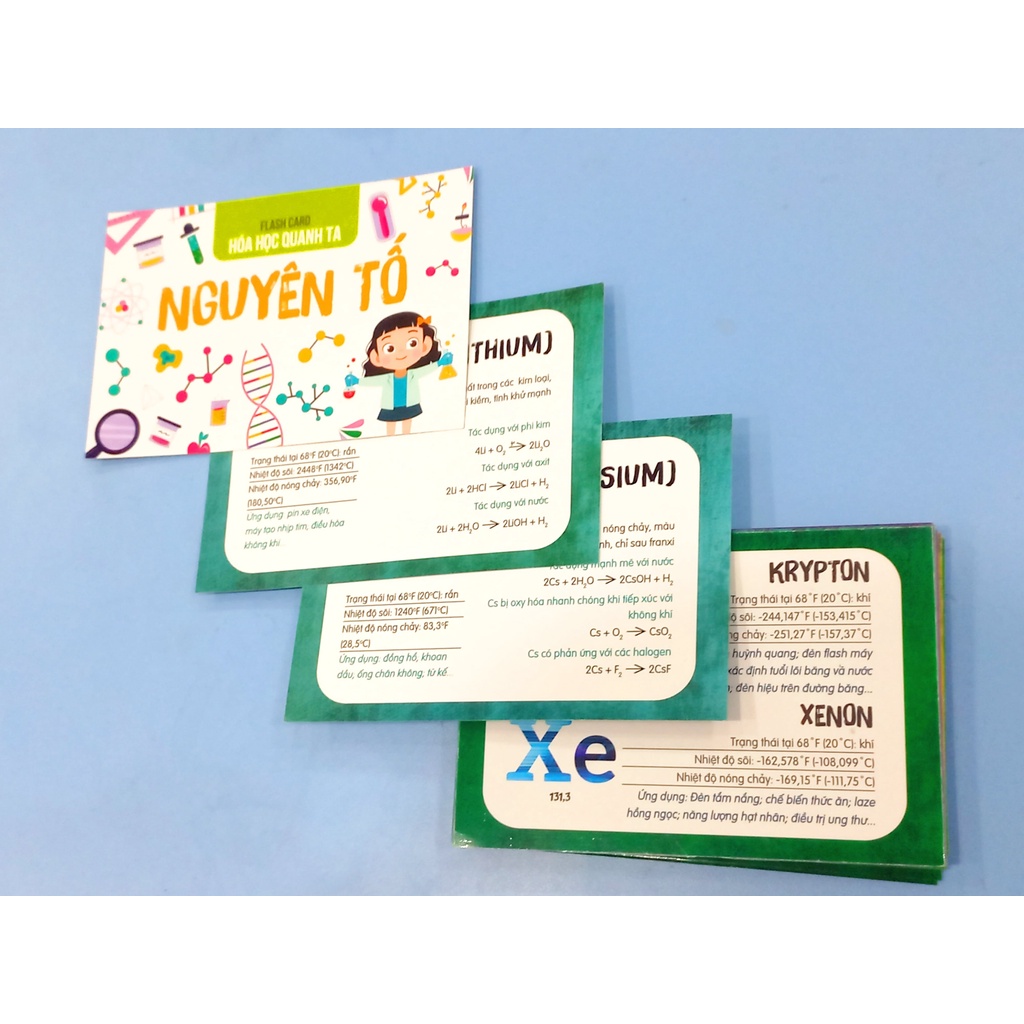 Sách Flash Card Hóa Học Quanh Ta - Nguyên Tố
