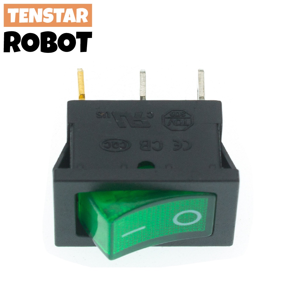 Công Tắc Bật Tắt KCD1-101 6A / 10A ON-OFF 250V 6A / 125VAC 10A Có Đèn Led 220V