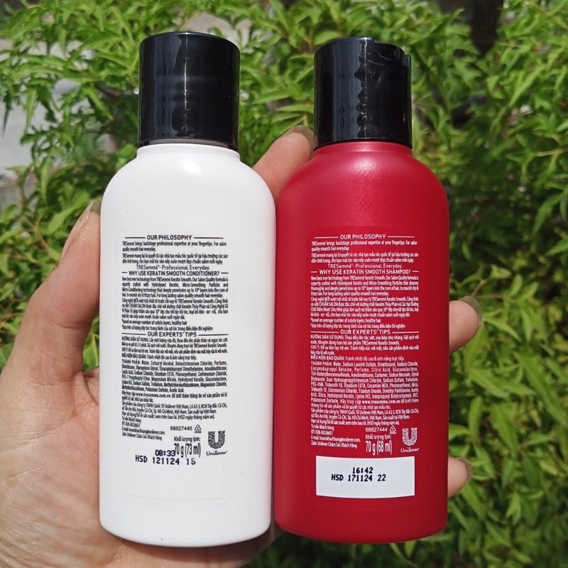 Hàng  quà tặng Cặp gội xả Tresemme tặng kèm túi lưới như hình