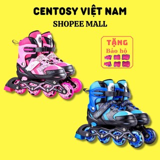 Giày Patin Trẻ Em Giá Rẻ - Centosy Papaison A9 - Bánh Đầu Phát Sáng, Form Chắc Chắn