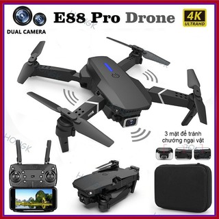 Drone Máy bay không người lái HK52 có Camera HD, Video WIFI thời gian thực và Quadcopter RC có thể gập góc rộng 4K