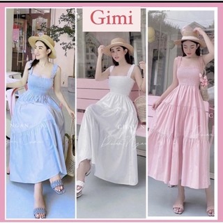 đầm trắng 2 dây