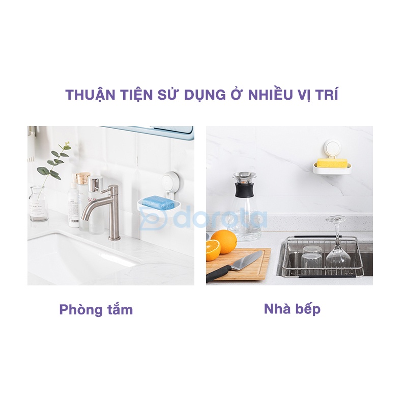 Kệ để miếng rửa bát cao cấp DOROTA công nghệ hút chân không phụ kiện đồ dùng nhà bếp AW561