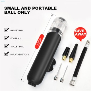 Máy bơm xe đạp máy bơm bóng đá 8 inch cầm tay techer
