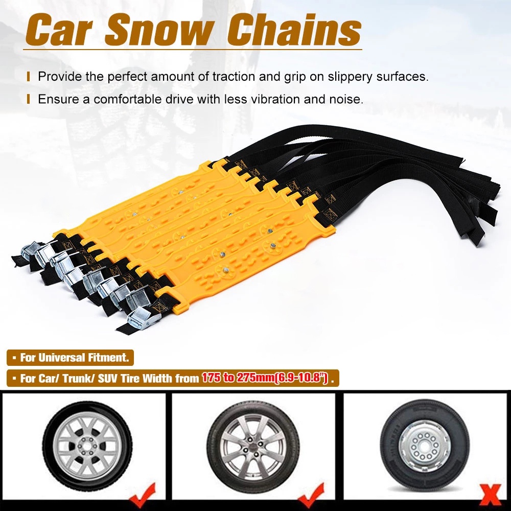 Dây Xích TPU Dày Dặn Chống Trượt Gắn Lốp Xe Hơi / Xe Tải Khẩn Cấp