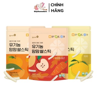Bánh ăn dặm gạo hữu cơ momsmi hàn quốc 30g , bánh ăn dặm cho bé từ 6 tháng