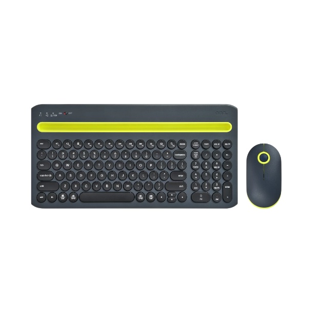 Bàn phím và chuột không dây bluetooth kết nối nhiều thiết bị onn. Multi-Device Wireless Full Size Keyboard and 3-Button