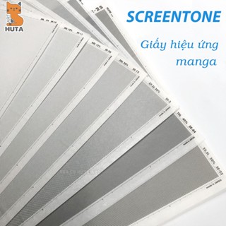 [THANH LÍ Huta_Art] Giấy SCREENTONE Tạo Hiệu ứng HỌA TIẾT Manga TÁCH TỜ