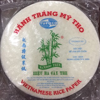 Bánh tráng mỹ tho 3 cây tre size 22cm túi 500g/ 250g