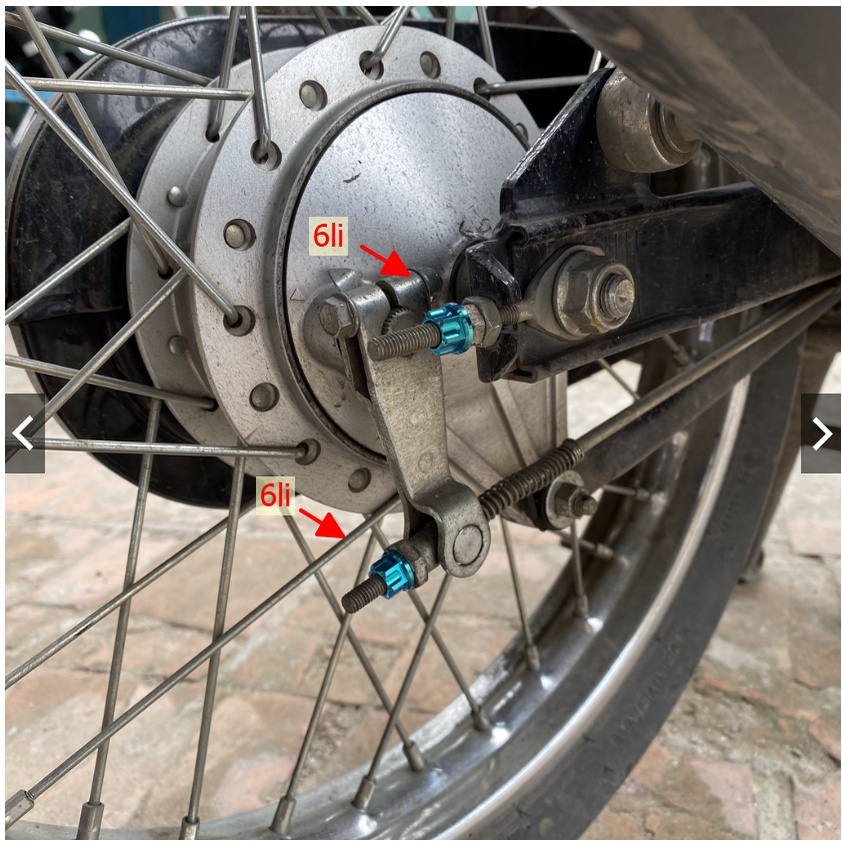 Tán tròn Titan Gr5 6li 8ly 10 li 12 ly 14li lắp phuộc, đĩa tải xích, tăng sên