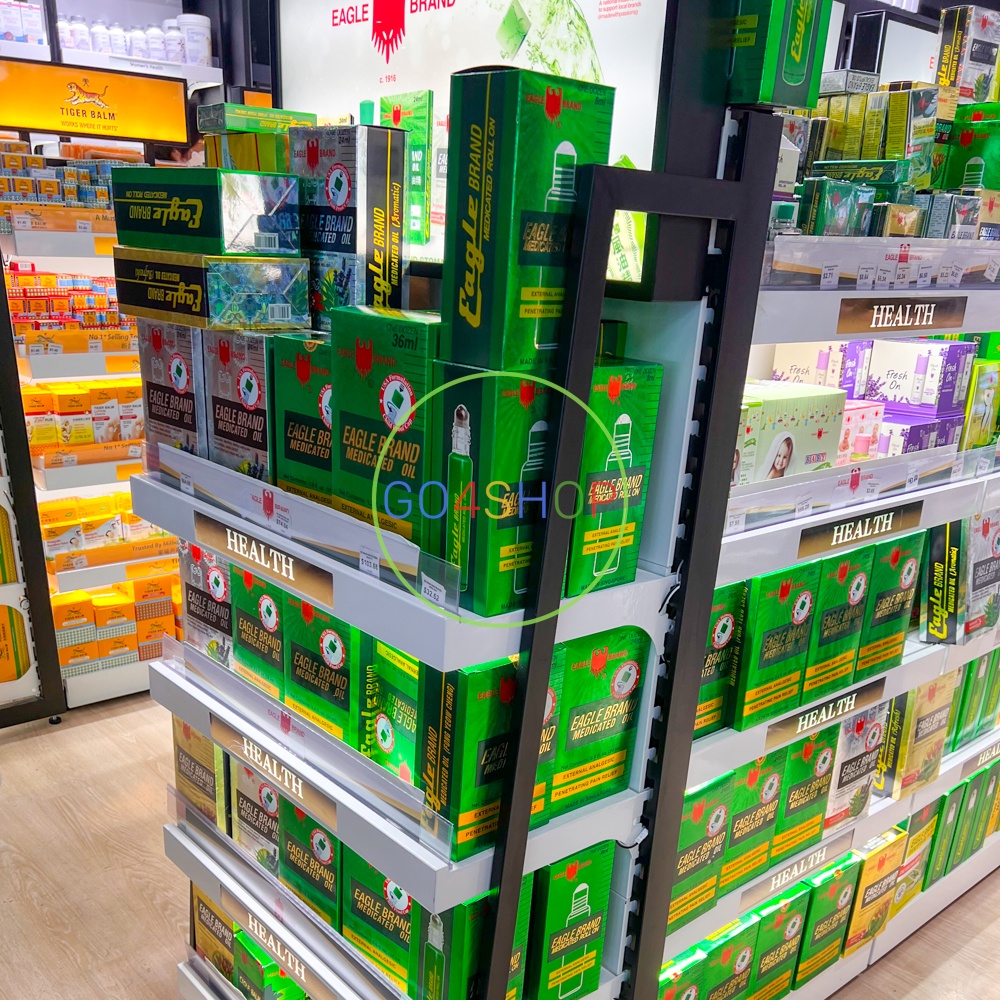 Dầu gió xanh con Ó Eagle Singapore dạng chai lăn 8ml