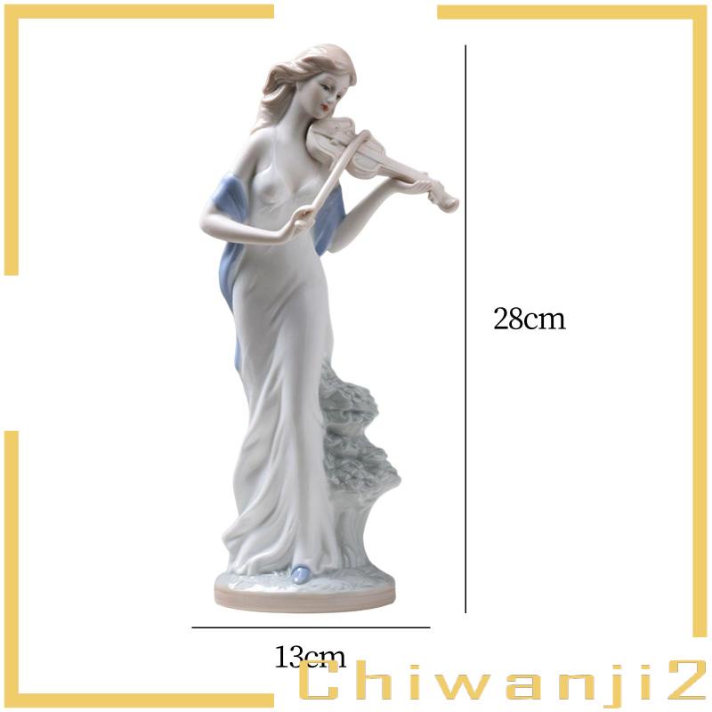 Tượng Nữ Bằng Gốm Sứ Trang Trí Nhà Cửa