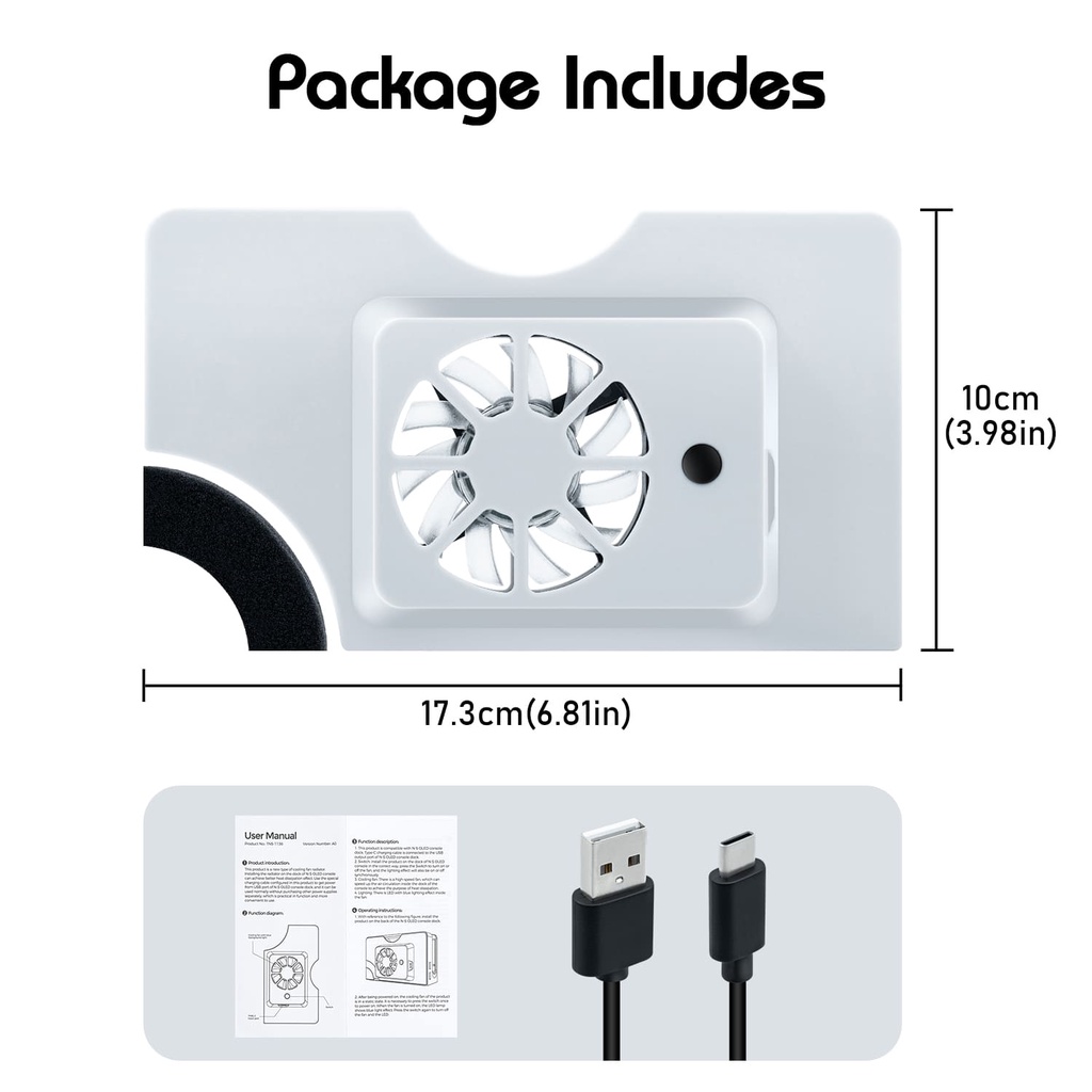 Dobe Quạt Tản Nhiệt Chuyên Dụng Cho Nintendo Switch OLED