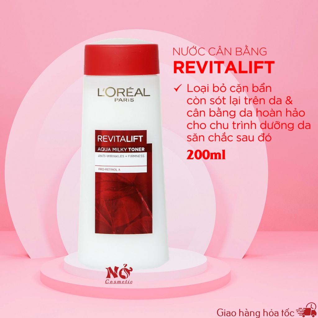 (2/2024)Nước hoa hồng se khít lỗ chân lông chống lão hoá Loreal Revitalift Pro-Retinol A 200ml