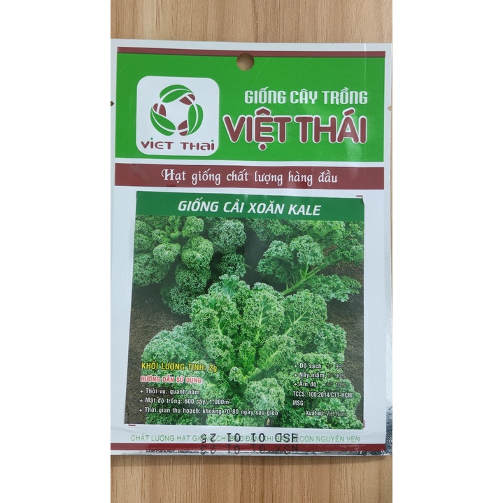 [HCM] Cải xoăn Kale Việt Thái 2g