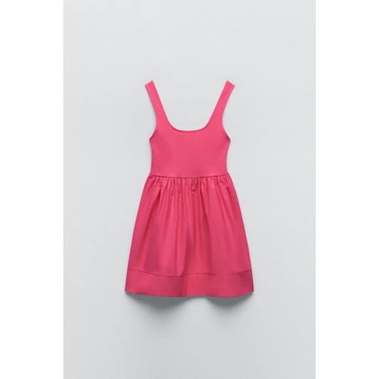 Váy 2 dây hồng Zarraa canh sale