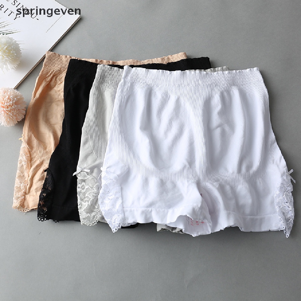 1 Quần Lót Boxer Eo Cao Không Đường May Bằng Lụa Mát Thoáng Khí Cho Nữ