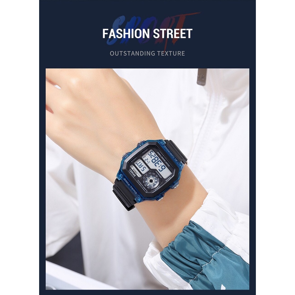 ĐỒNG HỒ ĐIỆN TỪ NAM DÂY RASIN SKMEI CHÍNH HÃNG 1998 MẪU MỚI NHẤT