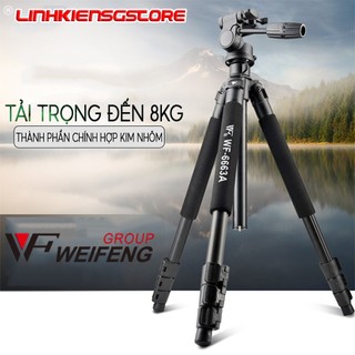 Chân máy ảnh tripod chất liệu hợp kim cao cấp WeiFeng WF-6663A xoay 360 độ bền bỉ