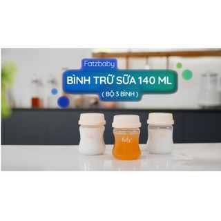 [RE] Bộ 3 bình trữ sữa 140ml/150ml cổ rộng Fatz Baby FB0140