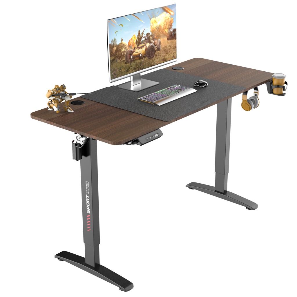 Bàn Nâng Hạ Chiều Cao iCockpit 1160 chức năng ghi nhớ vị trí, tặng kèm móc tai nghe và giá để ly nước