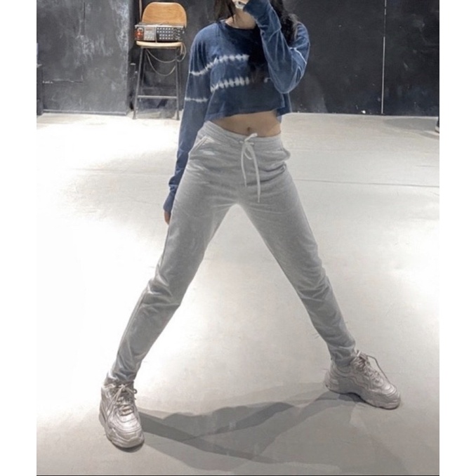Quần thun nữ, quần ống suông thể thao RiRi Pants chất nỉ basic co giãn tốt thoáng mát năng động tập gym yoga dance LND