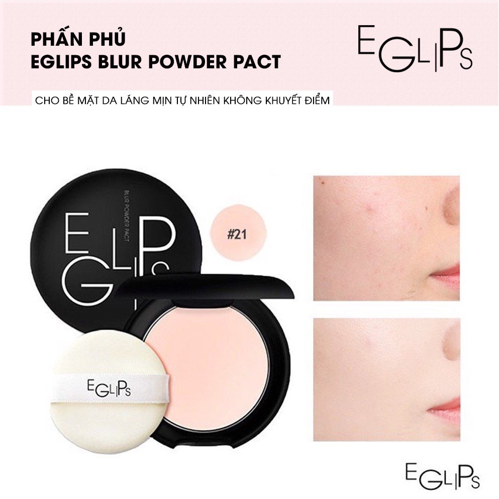 Phấn phủ Eglips Pore Blind Powder kiềm dầu