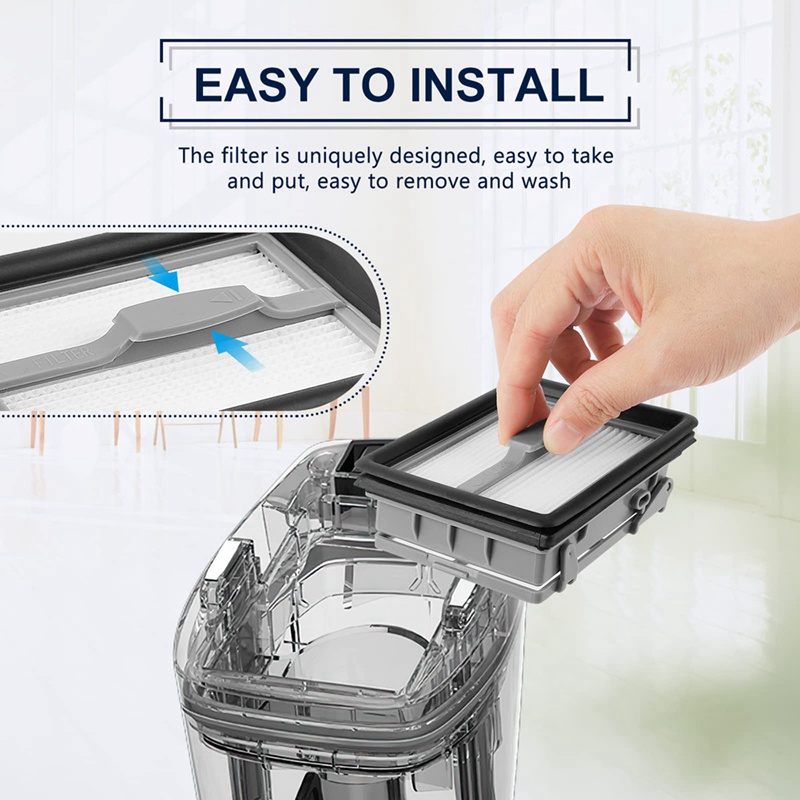 Bộ Lọc HEPA Và Chổi Lăn Thay Thế Tương Thích Với Máy Hút Bụi Bissell X7 2832Z 2955Z