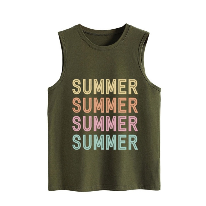 Áo Tank Top Sát Nách In Chữ Thời Trang Mùa Hè Cho Nữ