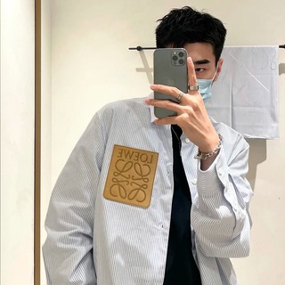 Áo Sơ Mi Sọc Unisex Cổ Điển