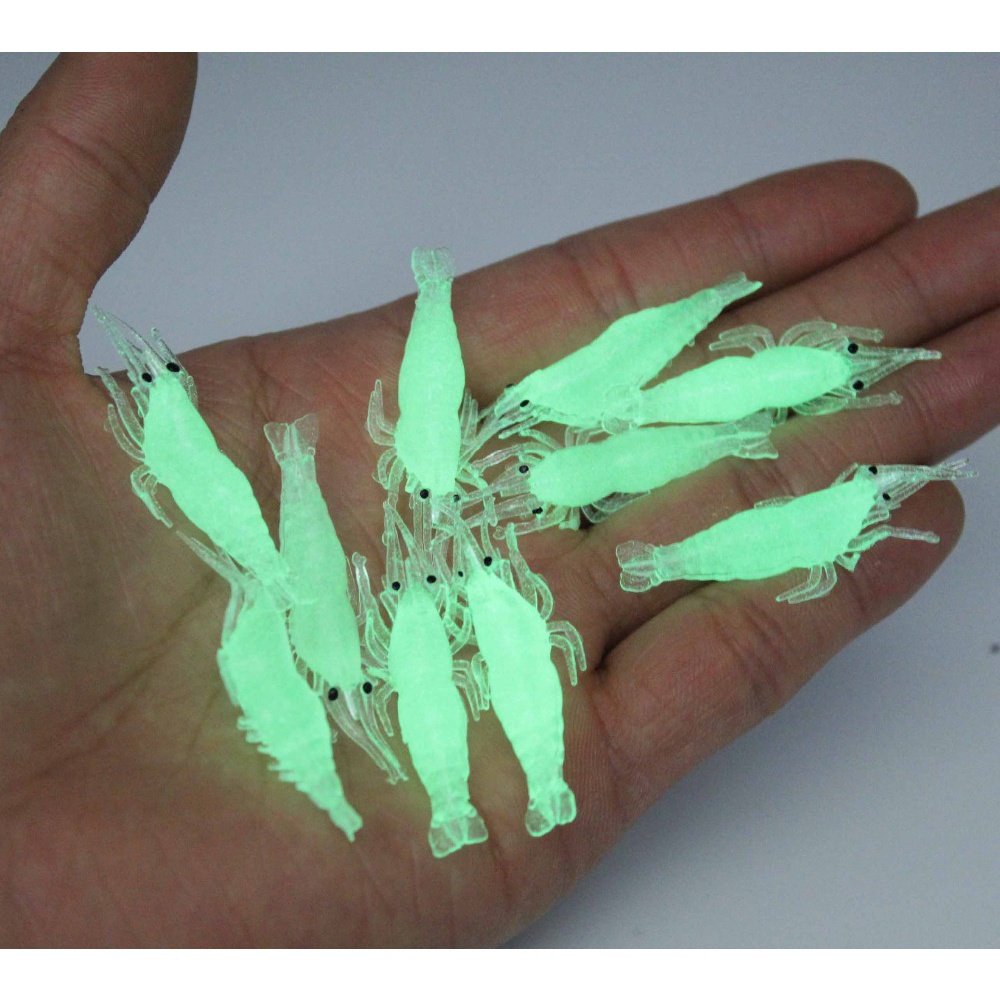 Hàng Có Sẵn!!!!! 10 Mồi Tôm Giả Câu Cá Bằng Silicon Mềm 1.3g / 5cm Pesca S1