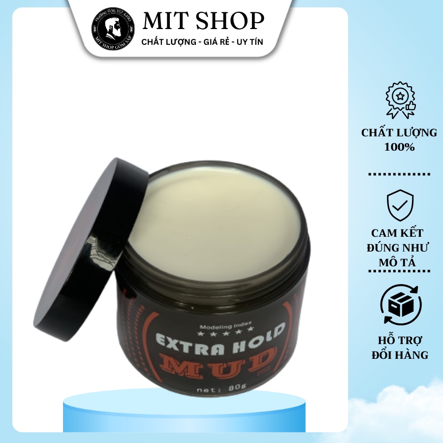 Sáp vuốt tóc EXTRA HOLD MUD 80g