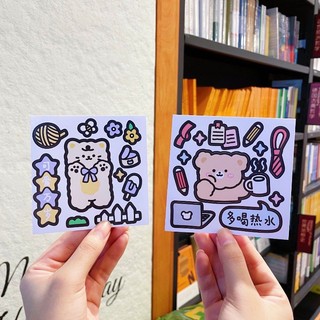 Sticker dán bình nước, trang trí siêu dễ thương