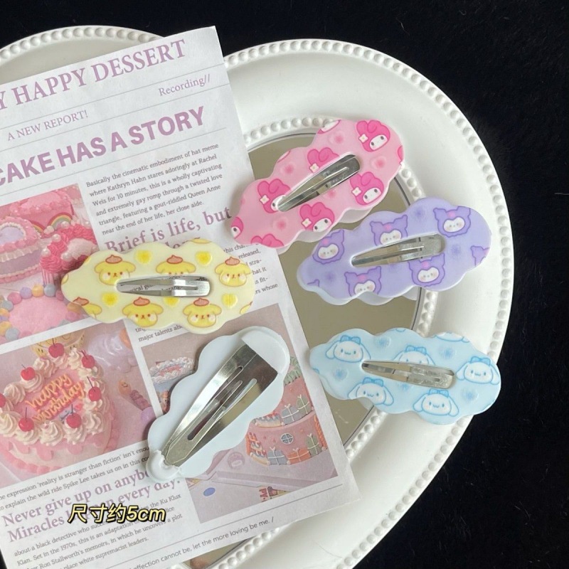 Kẹp Tóc Hình Đám Mây Sanrio Ngọt Ngào Dễ Thương Phong Cách Mới