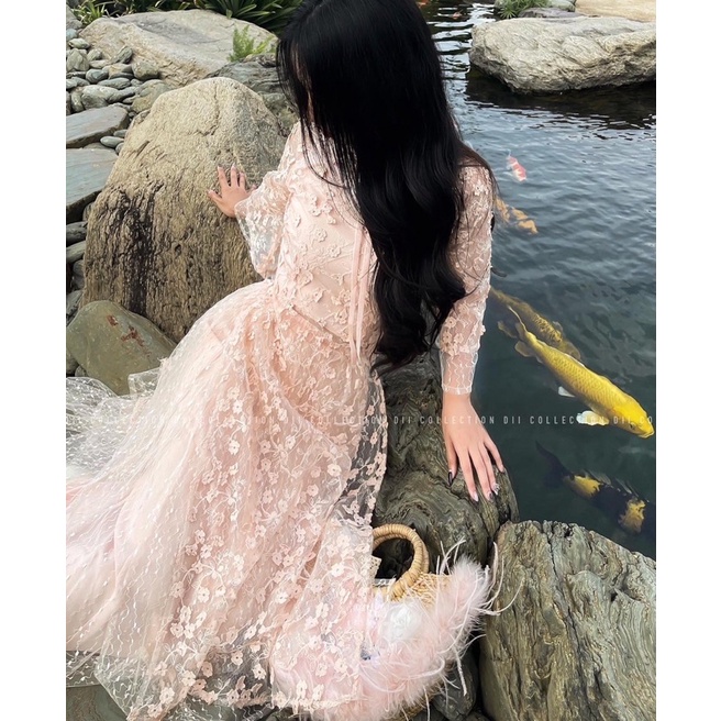 DII COLLECTION - Bộ áo dài Mẫn Hoa thiết kế cao cấp